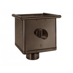 Sběrný kotlík kubický exzentrický s výtokem  - Hliník lakovaný  - Testa di Moro  -  Obrázek 1