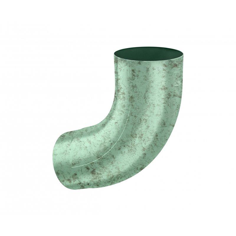 Svodové koleno 72°  - Hliník lakovaný  - Patina zelená  -  Obrázek