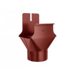 Kotlík žlabový hranatý/půlkruhový - Pozink lakovaný - Ocelově červená - Obrázek 1