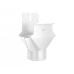 Kotlík žlabový hranatý/půlkruhový - Pozink lakovaný - Šedo bílá - Obrázek 1