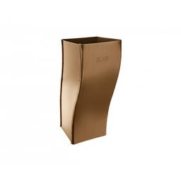 Koleno soklové hranaté - Pozink lakovaný - Metalická měděná - Obrázek 1