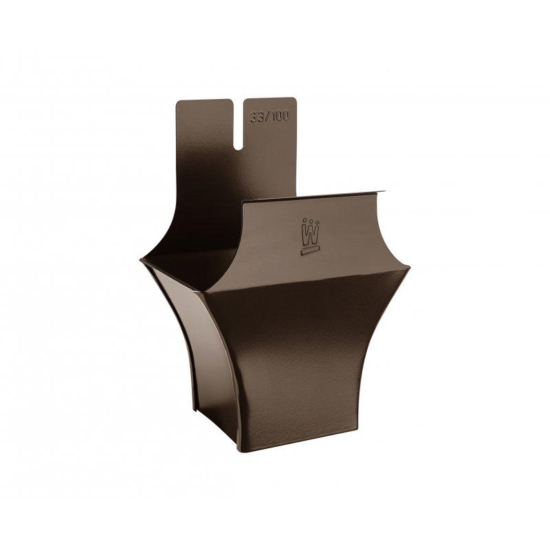 Kotlík žlabový hranatý - Hliník lakovaný - Testa di Moro - Obrázek