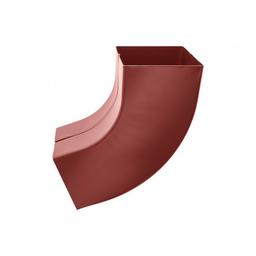 Svodové koleno hranaté 72° - Hliník lakovaný - Ocelově červená - Obrázek 1