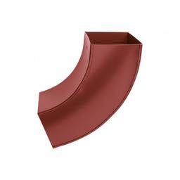 Svodové koleno hranaté 72° - Hliník lakovaný - Ocelově červená - Obrázek 2
