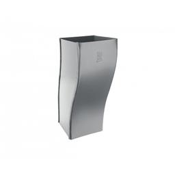 Koleno soklové hranaté - Hliník lakovaný - Světle šedá - Obrázek 1