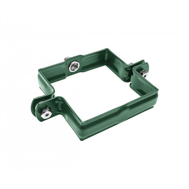 Svodová objímka hranatá M10 - Hliník lakovaný - Mechově zelená - Obrázek