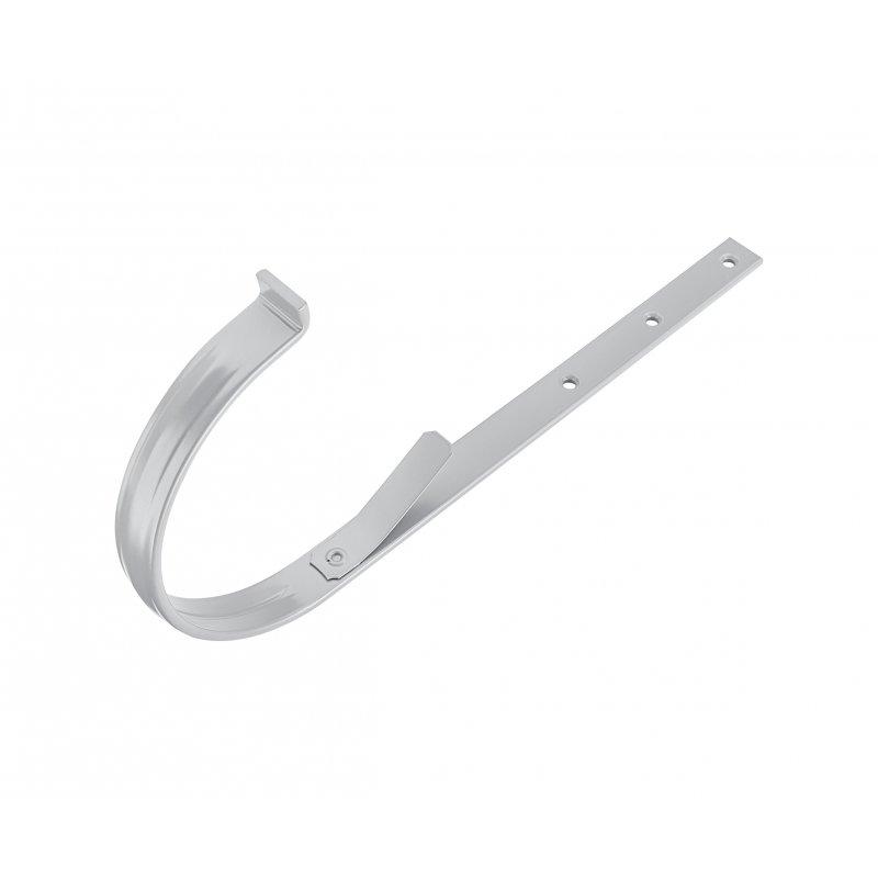 Žlabový hák s prolisem nosový - Pozink lakovaný - Bílo hliníková - Obrázek