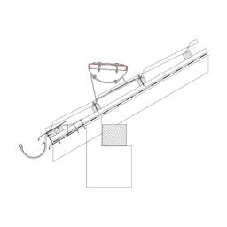 Spojka plošin střešního schodu - Pozink - Natur - Obrázek 2