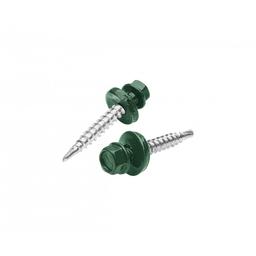 Pozinkovaný šroub farmářský - Pozink lakovaný - Mechově zelená - Obrázek 1