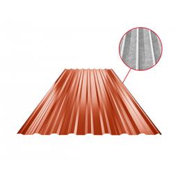 Trapéz střešní s prolisem TR 18A+ SQ (sound – aqua) - Pozink lakovaný - Rally červená - Obrázek 1