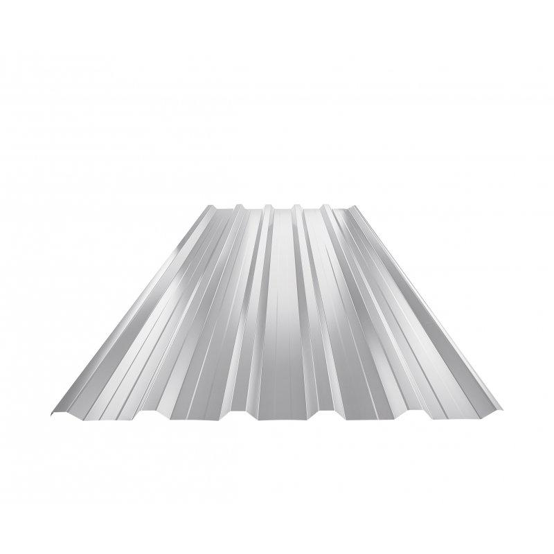 Trapéz střešní s prolisem TR 35A+ - Pozink lakovaný - Bílo hliníková - Obrázek