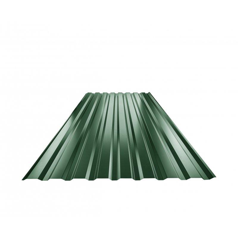 Trapéz fasádní TR 18B - Pozink lakovaný - Mechově zelená - Obrázek