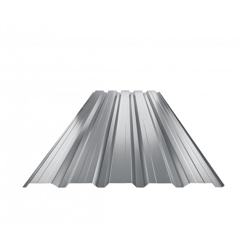 Trapéz fasádní s prolisem TR 35B+ - Pozink lakovaný - Prachově šedá - Obrázek