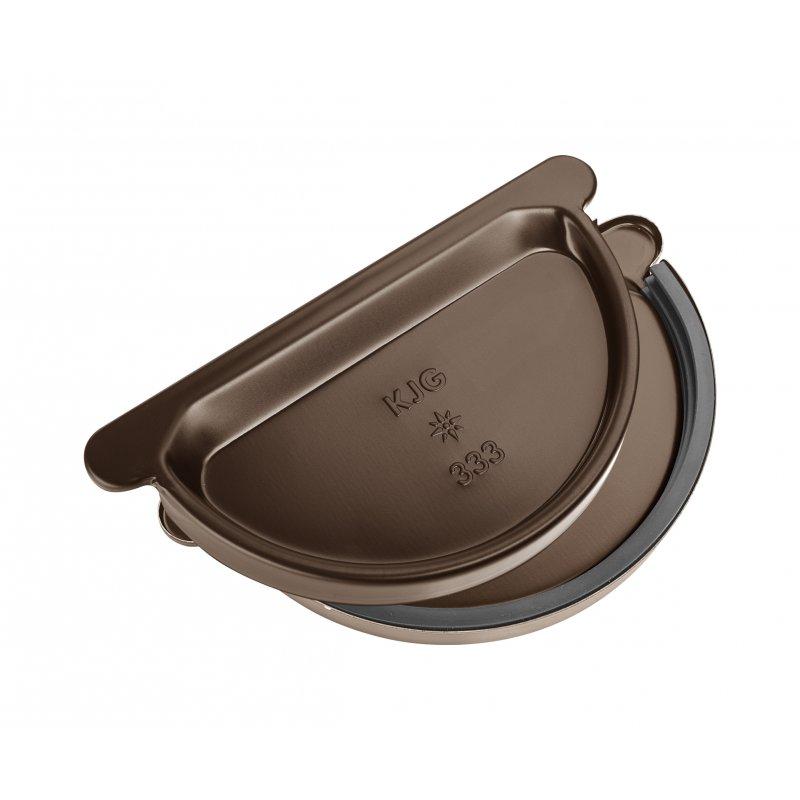 Čelo žlabové s těsněním - Pozink lakovaný - Testa di Moro - Obrázek