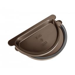 Čelo žlabové s těsněním - Pozink lakovaný - Testa di Moro - Obrázek 1