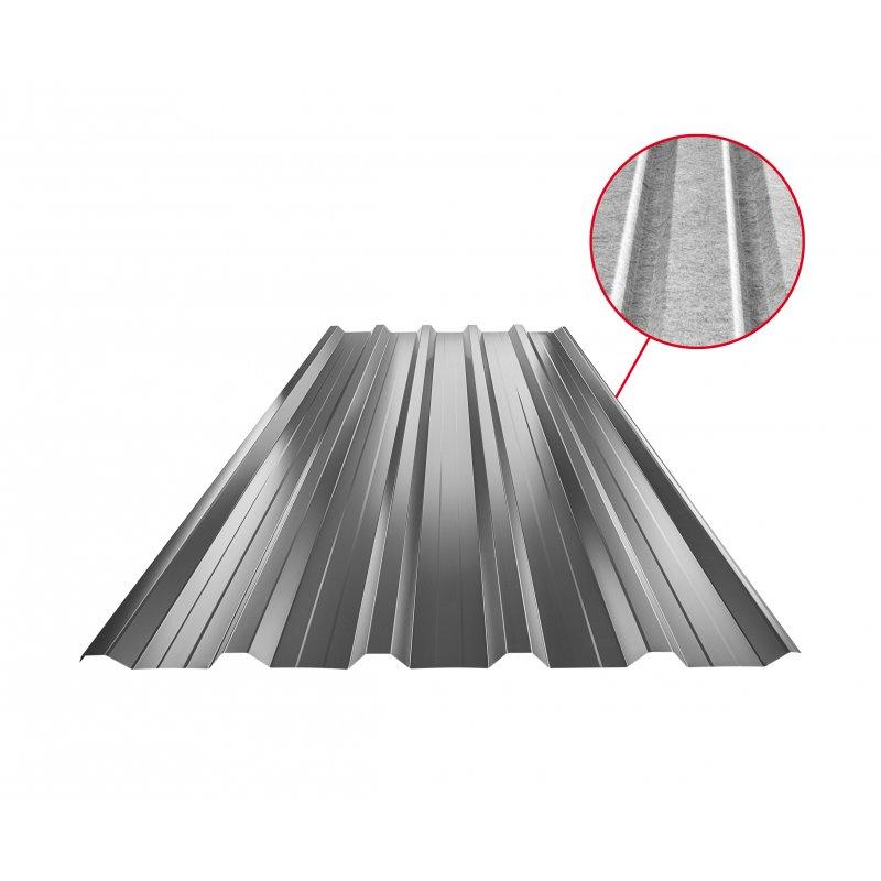 Trapéz střešní s prolisem TR 35A+ SQ (sound – aqua) - Hliník lakovaný - Antracit - Obrázek