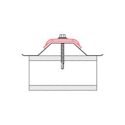 Hliníková kalota podložka TR 35 - Hliník lakovaný - Bílo hliníková tmavá - Obrázek 4
