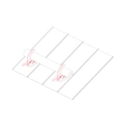 Montážní deska držák břevna pojistka - Hliník lakovaný - Testa di Moro - Obrázek 2