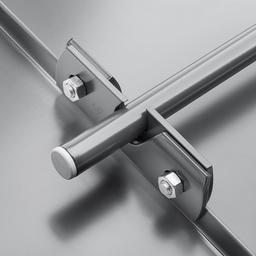 Svorka zachytávače sněhu pro falzovanou krytinu - Hliník - Natur - Obrázek 4