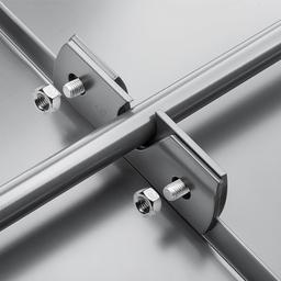 Svorka zachytávače sněhu pro falzovanou krytinu - Hliník - Natur - Obrázek 3