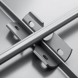 Svorka zachytávače sněhu pro falzovanou krytinu - Hliník – Natur - Pozink lakovaný – Ocelově červená - Obrázek 2