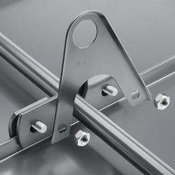 Nástavec zachytávače sněhu pro falzovanou krytinu - Hliník – Natur - Pozink lakovaný – Prachově šedá - Obrázek 3