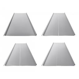 Střešní panel CLICK 306 P, R, T25, T58 - Pozink lakovaný - Bílo hliníková - Obrázek 1