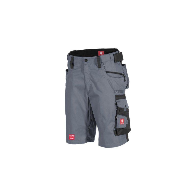 Krátké kalhoty šedo-černé - 65 % polyester/35 % bavlna (cca 245 g/m²) - Šedá/Černá - Obrázek