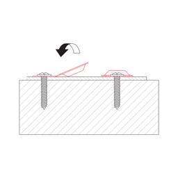 Krytka montážní s podložkou 20/3 - Pozink - Natur - Obrázek 3