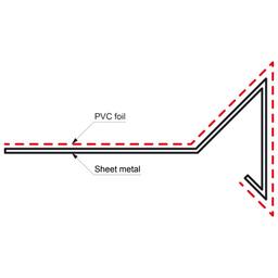 Závětrná lišta poplastovaná - Antracit - Obrázek 2