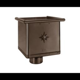 Sběrný kotlík kubický exzentrický - Pozink lakovaný - Tmavě hnědá ČOKO - Obrázek 1