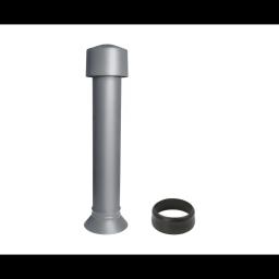 Větrací komín + EPDM - Hliník – Natur - Pozink lakovaný – Prachově šedá - Obrázek 1