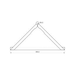 Střešní krytina trojúhelník - Titan-zinek - Natur - Obrázek 2