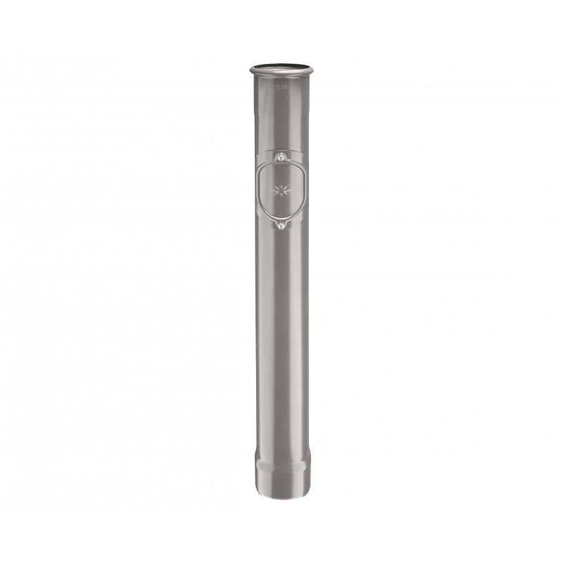 Svod ochranný s revizním otvorem - Pozink lakovaný - Bílo hliníková tmavá – P.20 - Obrázek