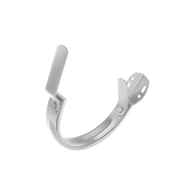 Hák žlabový čelní - Hliník lakovaný - Zinkově šedá - Obrázek
